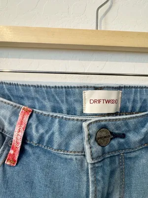Driftwood Farrah Patchwork Bandana Flare Leg Jeans Size 30 Western Boho Cowgirl thumbnail 7