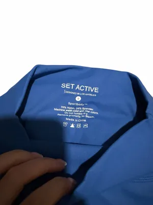 EUC SET Active Sportbody Crop and utility bike shorts - Ripple thumbnail 2