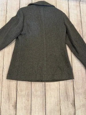 Bromleigh The Classic Peacoat Dark Gray 100% Pure Wool Double Breasted Jacket S thumbnail 3