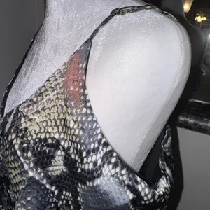 Stunning snake print multi color boutique maxi dress See and Be Seen size large thumbnail 4