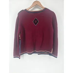 Monterey‎ Sweater Womens M 373N742 Multicolor Patchwork Southwestern EUC thumbnail 3