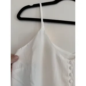 Lulus White Button Front Camisole V-Neck Adjustable Strap Tank Top‎ XS New thumbnail 5