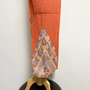 Free People Orange Ribbed Sleeveless Open Back Morning Rise Jumpsuit *FLAWS thumbnail 5