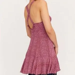 Free People Dress floral mini make it happen slip womens Red small casual indie thumbnail 4