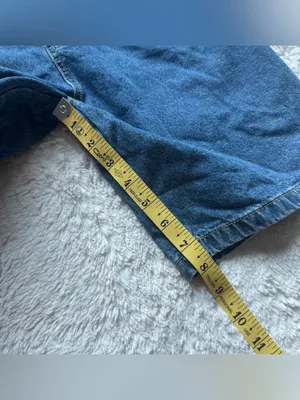 VTG 90s Y2K Union Bay Denim Overall Shorts Shortalls S Blue Jean Americana USA thumbnail 11