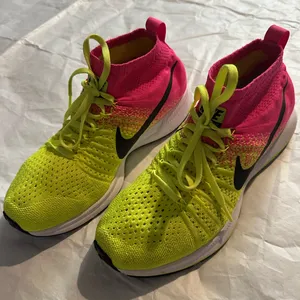 Nike Bright Pink and Lime Green Sneakers thumbnail 5