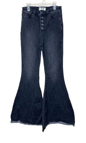 Free People We The Free Irreplaceable Flare Jeans Gray‎ Size 28 thumbnail 1