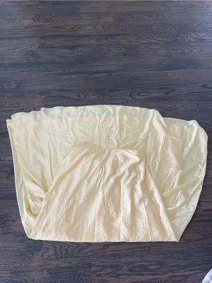 Show Me Your Mumu Tinsley Yellow Maxi Dress size XL strapless tube thumbnail 4
