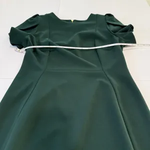 Calvin Klein Dark Green Tulip Sleeve Stretch Crepe Sheath Dress‎ Size 6 thumbnail 9