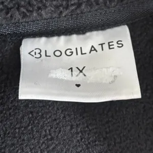 Blogilates Sherpa Fleece‎ Jacket Black 1X thumbnail 6