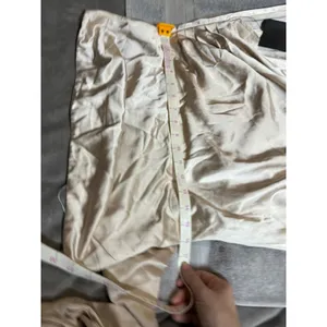 NWT‎ Lulus Size XL Off White Beige Maritza Champagne Satin Sash Tulip Maxi Dress thumbnail 8