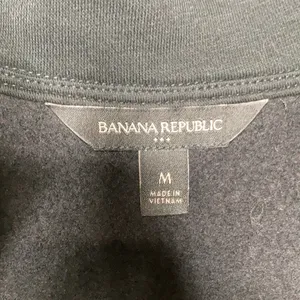 Banana Republic factory half‎ zip sweatshirt bubble sleeves size medium thumbnail 4