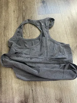 lululemon athletica Charcoal Gray Scoop Neck Racerback Tank thumbnail 7