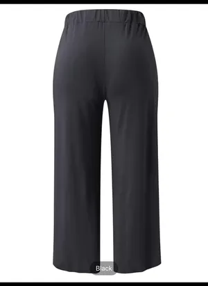 Woman’s Slit Black Pants Size 2X thumbnail 5