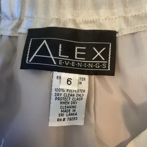 Alex Evenings Formal Suit Womens Size‎ 6 Champagne Shimmer Skirt Jacket Wedding thumbnail 16