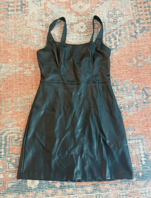 Black Leather Dress Abercrombie thumbnail 1
