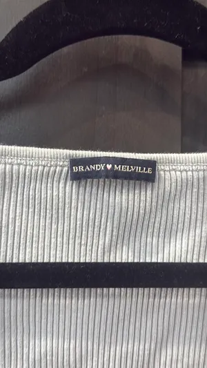 Brandy Melville long sleeve button up shirt light blue thumbnail 5