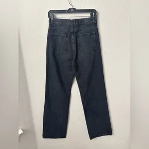 Mango Black/Gray straight Leg Jeans size 6 thumbnail 6