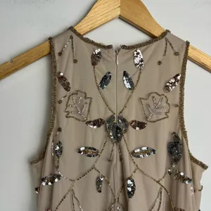 NWT Altar’d State Embellished Jewel Beaded Swing Dress Sz Small Mini Mesh Tulle thumbnail 13