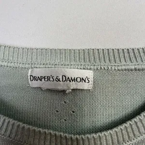 Draper's & Damon's Short Sleeve Pointelle Knit Sweater Sage Green thumbnail 3