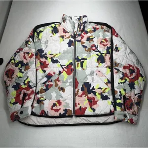 Free People Movement Women's Pippa Jacket Cross Stitch Floral Large NEW $228 ORG thumbnail 2