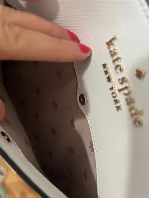 kate spade Two-Tone Dome Crossbody in White, Taupe & Black thumbnail 4