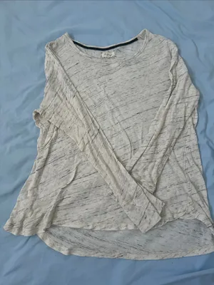 Lou & Grey Light Heathered Long-Sleeve Women's Top - Cream thumbnail 1