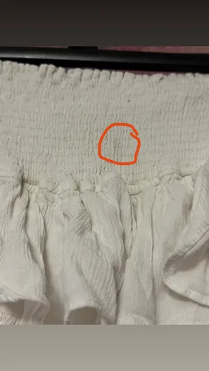 White Ruffle Skirt With Built In Shorts thumbnail 4