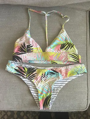 Palm Leaves Bikini Swimsuit Set thumbnail 1