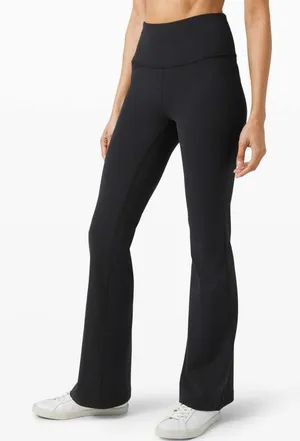 Athleta High Rise Elation Flare Pants in Black Size Medium thumbnail 1