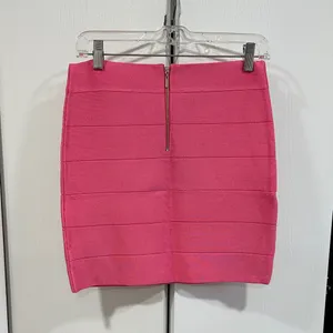 Bebe pink bandage skirt thumbnail 4