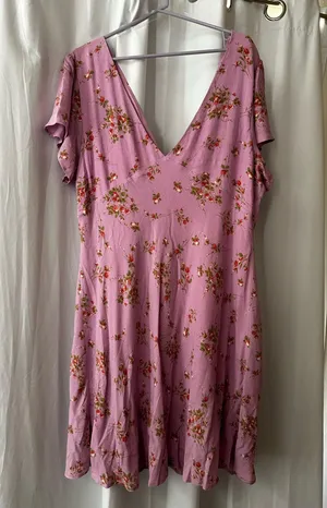 Wild Fable Pink Dress Floral thumbnail 3