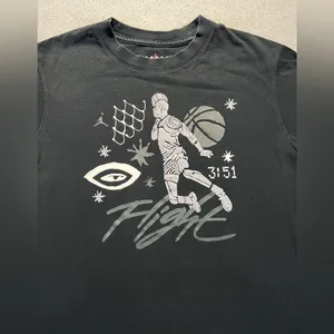 Nike Air Jordan Flight GFX GF Tee Women’s XS Black Loose Fit T-Shirt thumbnail 2
