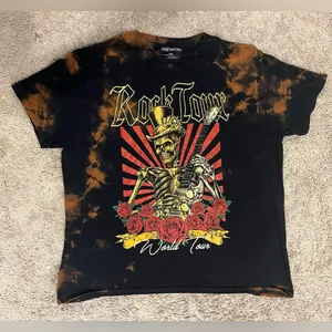 Vintage Inspired Rock n Roll Tie Dye T-Shirt thumbnail 1