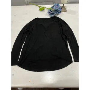 Brandy Melville Ribbed‎ Long Sleeve Top Henley Neckline Casual One Size thumbnail 5