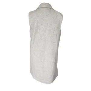 The Savile Row Co gray sleeveless collared open cardigan sweater vest XS thumbnail 4