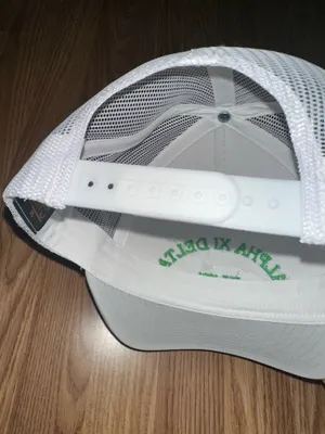 Alpha XI Delta stitched hat White thumbnail 3