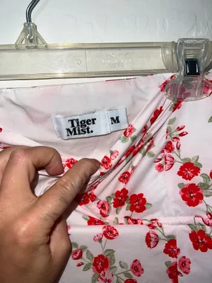 Tiger mist strapless dress thumbnail 3