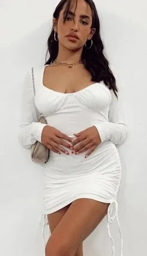 Princess Polly Mini Dress Women‎ 4 White Ruched Long Sleeve Bodycon Party Club thumbnail 1