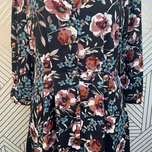 Lulus‎ Such a Beauty Black Floral Button-Up Dress thumbnail 5