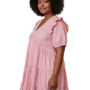 Simply Southern pink ruffle baby doll dress - large thumbnail 9