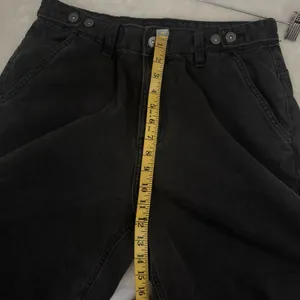 Vans Curbside Pant Womens 29 Washed Black Wide Leg High Rise Skater Baggy thumbnail 6