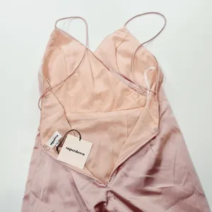 Superdown Kimora Satin Pleated Dress in Blush XS thumbnail 6