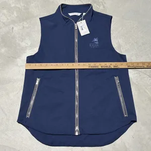 NWT Peter Millar Surge Vest Navy Blue Full Zip SZ Medium Unisex Kalos Golf thumbnail 5