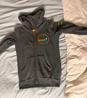 Aviator Nation Hoodie Zip-Up Dark Grey 14 thumbnail 1