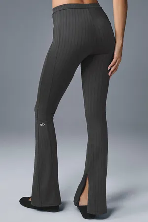 Alo Yoga High-Waist Pinstripe Zip It Flare Legging thumbnail 1