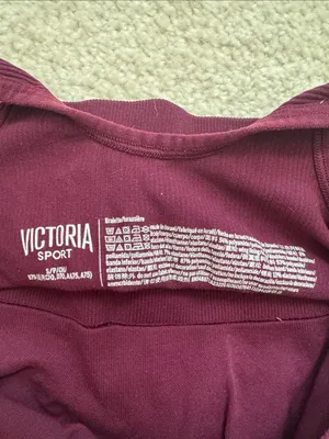 Women's Ribbed Tank Crop Top - Burgundy thumbnail 2