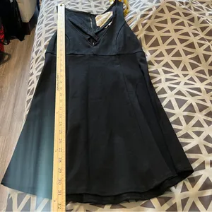 Free People‎ Black Strappy V-Neck Sleeveless Fit & Flare Dress Size S thumbnail 10