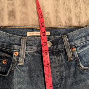 Levis Ribcage Straight Ankle Jeans‎ 26 Distressed High Rise Med Wash Button Fly thumbnail 6