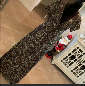 Charlie holiday brown with green floral maxi dress thumbnail 2